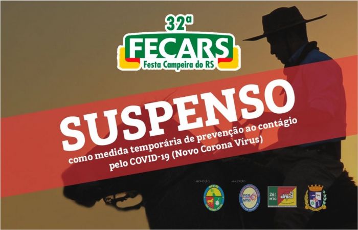 MTG suspende  a realização da 32ª Festa Campeira do Rio Grande do Sul (FECARS)