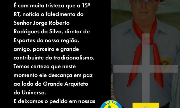 Nota de Falecimento – Jorge Roberto Rodrigues da Silva