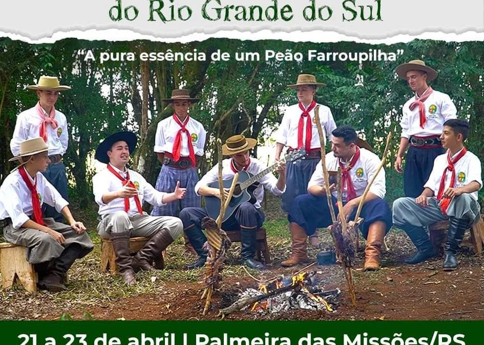 O estado conhecerá os novos Peões Farroupilhas do Rio Grande do Sul