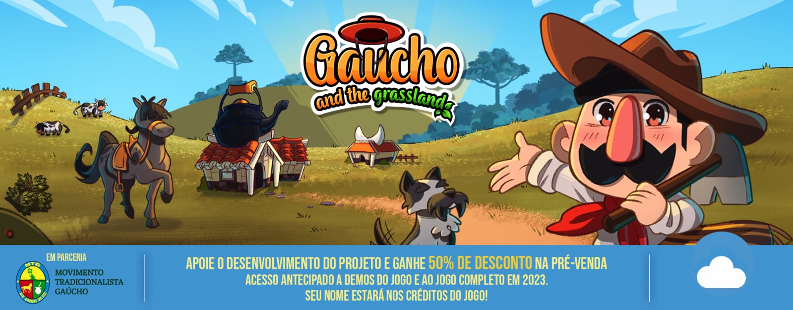 Jogo brasileiro que explora a vida dos pampas será lançado no Steam 